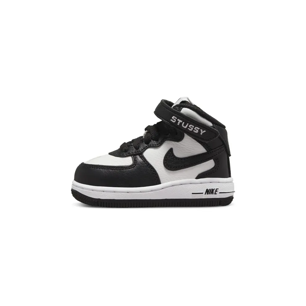 Nike x Stüssy Force 1 Mid Baby/Toddler Black (DN4160-002)