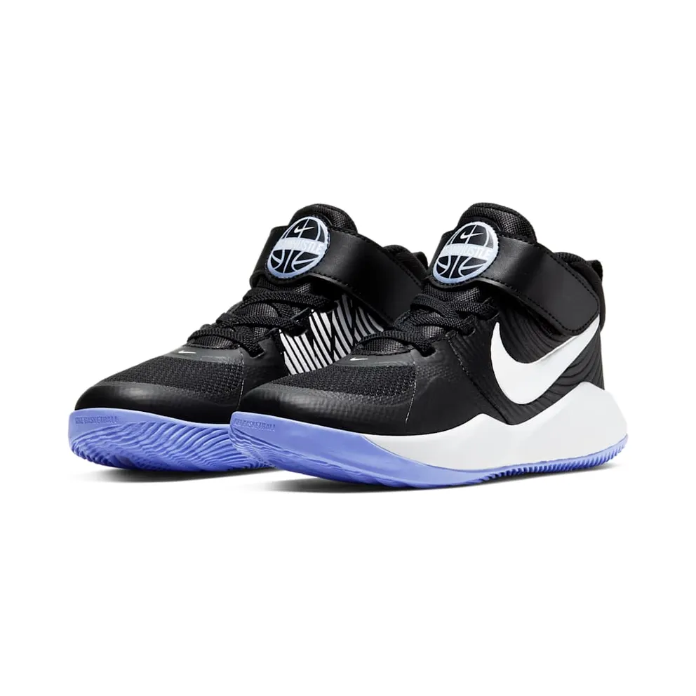 Nike Team Hustle D 9 Black Light Thistle (PS) Black/Light Thistle/White (AQ4225-009)