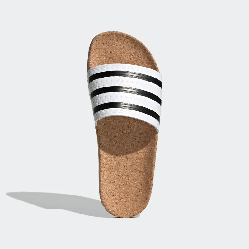 Adidas adilette Cork Slides Cloud White / Core Black / Gum (BA7210)