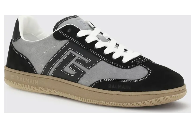 Balmain Swan Suede Sneakers Grey (GM1VI360LGVOYFG)