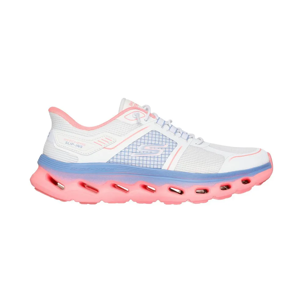 Skechers Slip-ins: GO WALK Glide-Step 2.0 – Elektra – White / Multi (125121 WMLT)