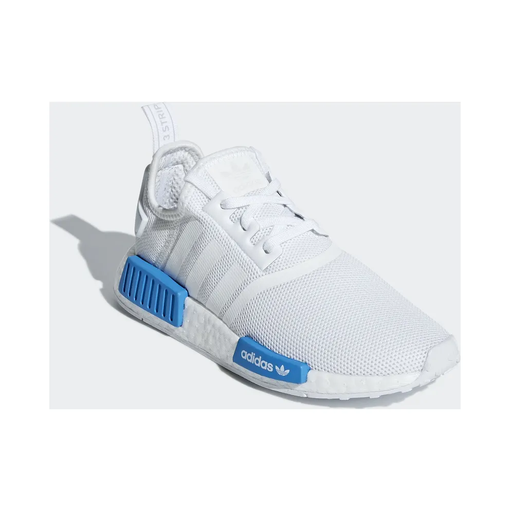 adidas NMD R1 Cloud White Bright Blue (Youth) Cloud White/Cloud White/Bright Blue (AQ1785)