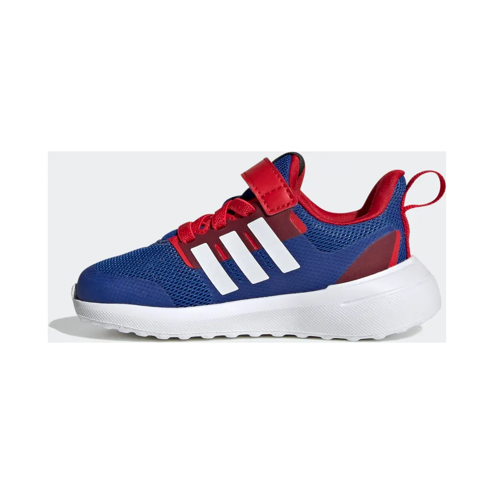 Adidas adidas x Marvel FortaRun 2.0 Spider-Man Cloudfoam Sport Running Elastic Lace Top Strap Royal Blue / Cloud White / Better Scarlet (HP9000)