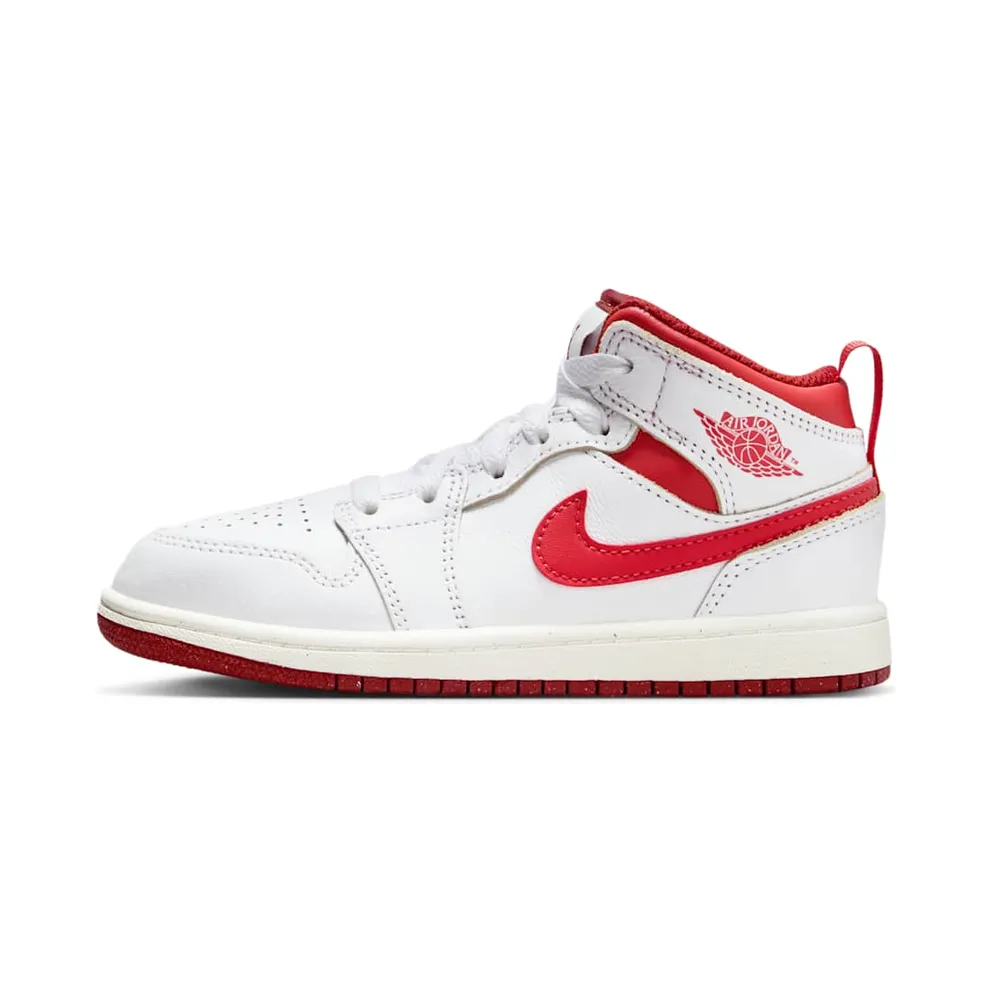 Jordan 1 Mid SE White Dune Red Sail Lobster (FJ3467-160)