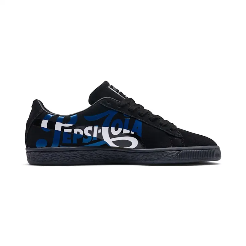 Puma Suede Pepsi Black Puma Black/Silver (366332-02)