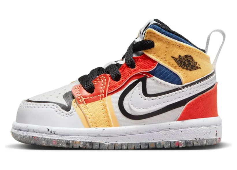 Jordan 1 Mid SE White Picante Red French Blue Black (DV1321-100)