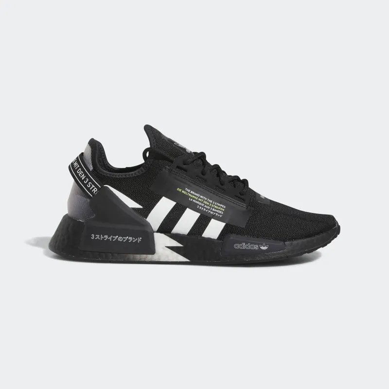 Adidas NMD_R1 V2 Core Black / Cloud White / Solar Yellow (IE2245)