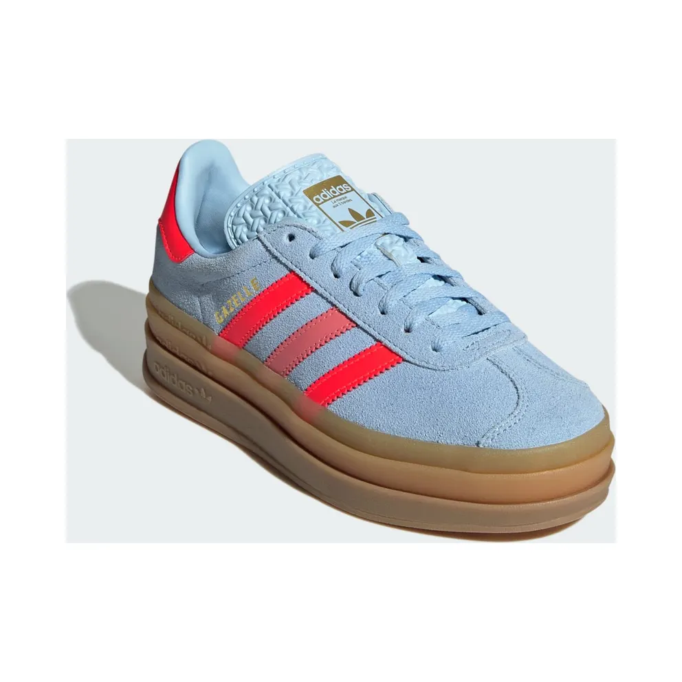 Adidas Gazelle Bold Kids Clear Sky / Solar Red / Gold Metallic (JR5950)