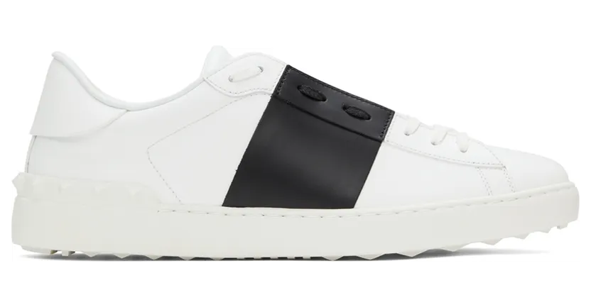 Valentino Garavani White & Black Open Sneakers (WY2S0830BLU)