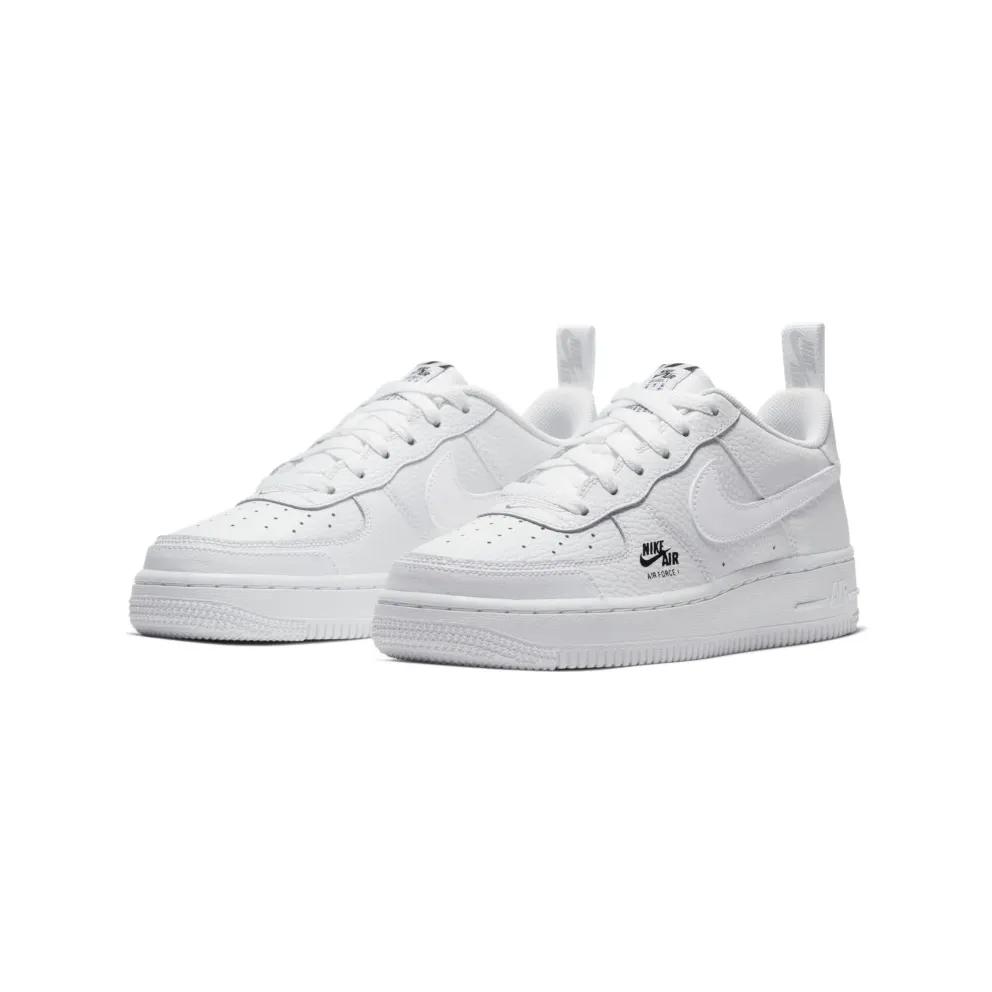 Nike Air Force 1 Low White Grey Fog (GS) White/Grey Fog-Black-White (CV9604-100)