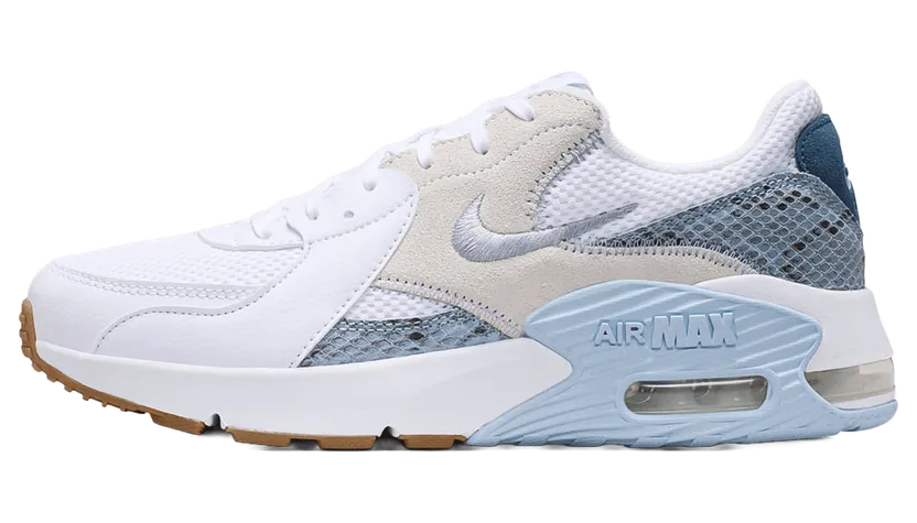Nike Air Max Excee Premium Womens “White Hydrogen Blue Snakeskin” (IR1379-100)