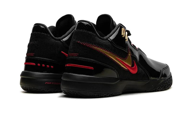 Nike Zoom LeBron NXXT Gen AMPD “Black University Red Gold” (FJ1566-001)