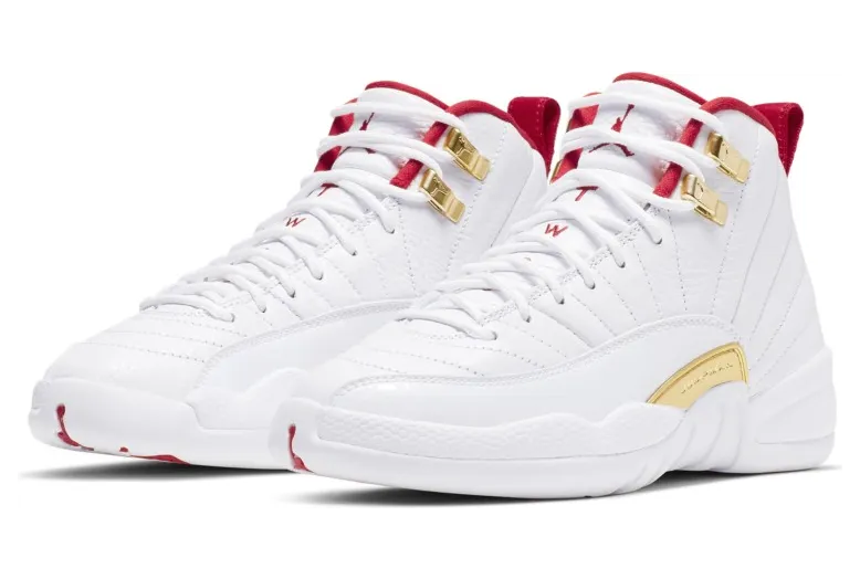 Air Jordan 12 Retro GS FIBA – White University Red (153265-107)