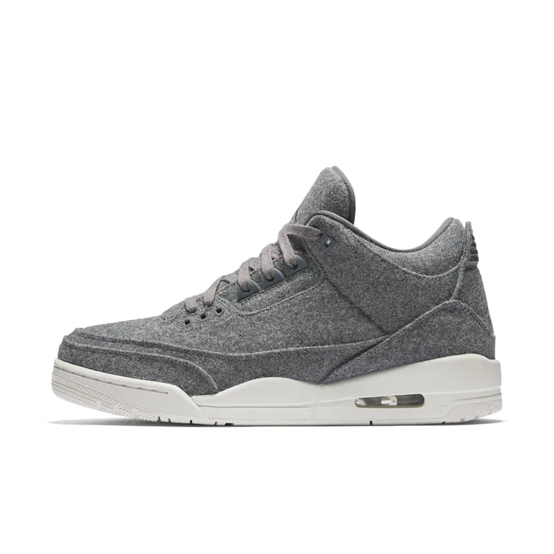 Jordan 3 Retro Wool Dark Grey/Dark Grey-Sail (854263-004)