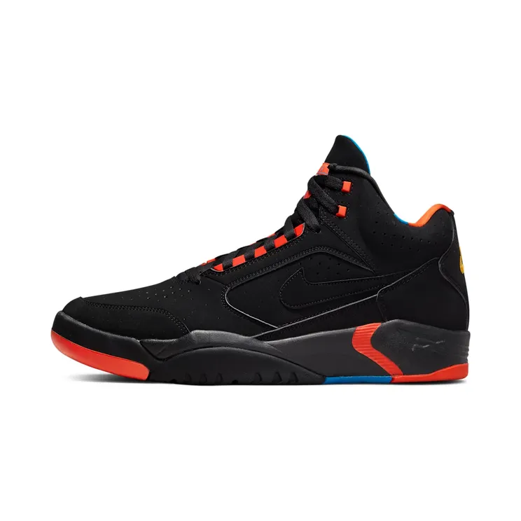 Nike Air Flight Lite II Mid “Black / Team Orange / Imperial Blue” (DQ7687-001)