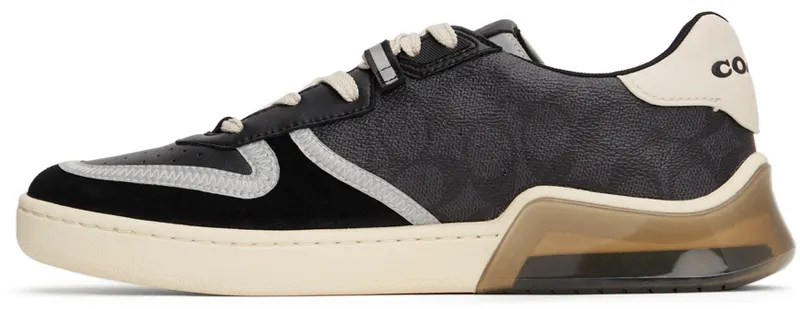 Coach 1941 Black & Off-White Citysole Court (CE264 CQ/BK)