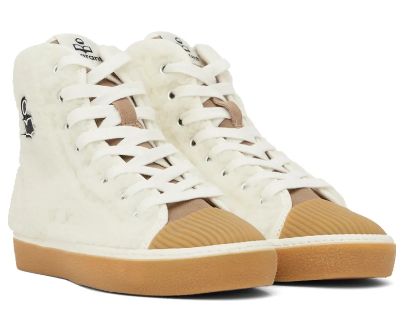 Isabel Marant White Benkeen Sneakers (22ABK0190-22A081S) (4)