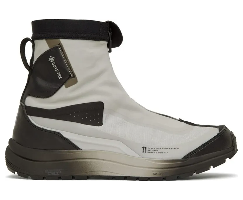11 by Boris Bidjan Saberi Black & White Salomon Edition Gore-Tex Bamba 2 High Sneakers (11xS 67)