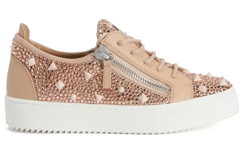 Giuseppe Zanotti Gail sneakers verfraaid met studs – Roze (RW20012003)
