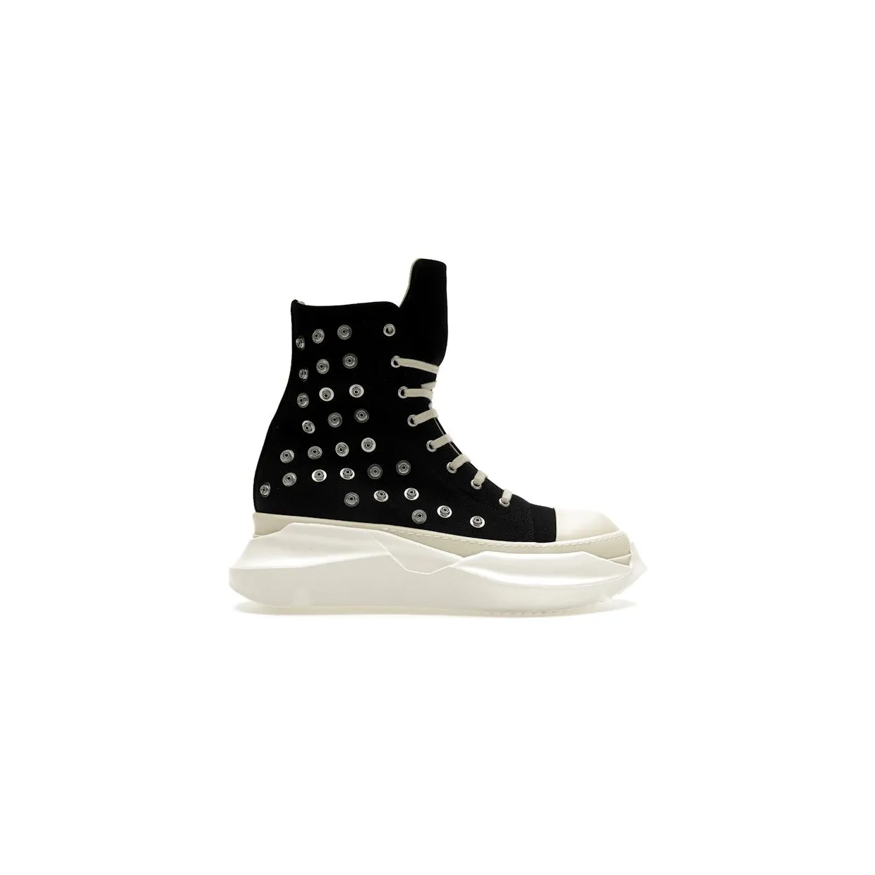 Rick Owens DRKSHDW Abstract Sneaks Studded Eyelets Black Milk (DU02C5840-DOES2-911)