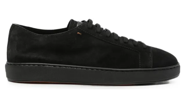 Santoni Damps Lace-up Suede “Black” (MBCD21571NEAT AOLN01)