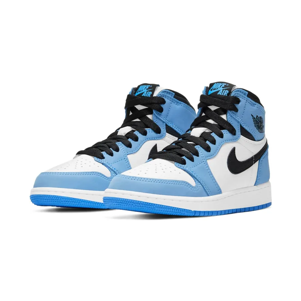 Air Jordan 1 Retro High White University Blue (GS) (575441-134)