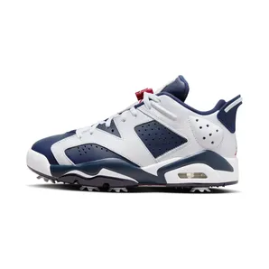 Jordan 6 Low Golf Olympic “White / Varsity Red / Midnight Navy” (DV1376-101)
