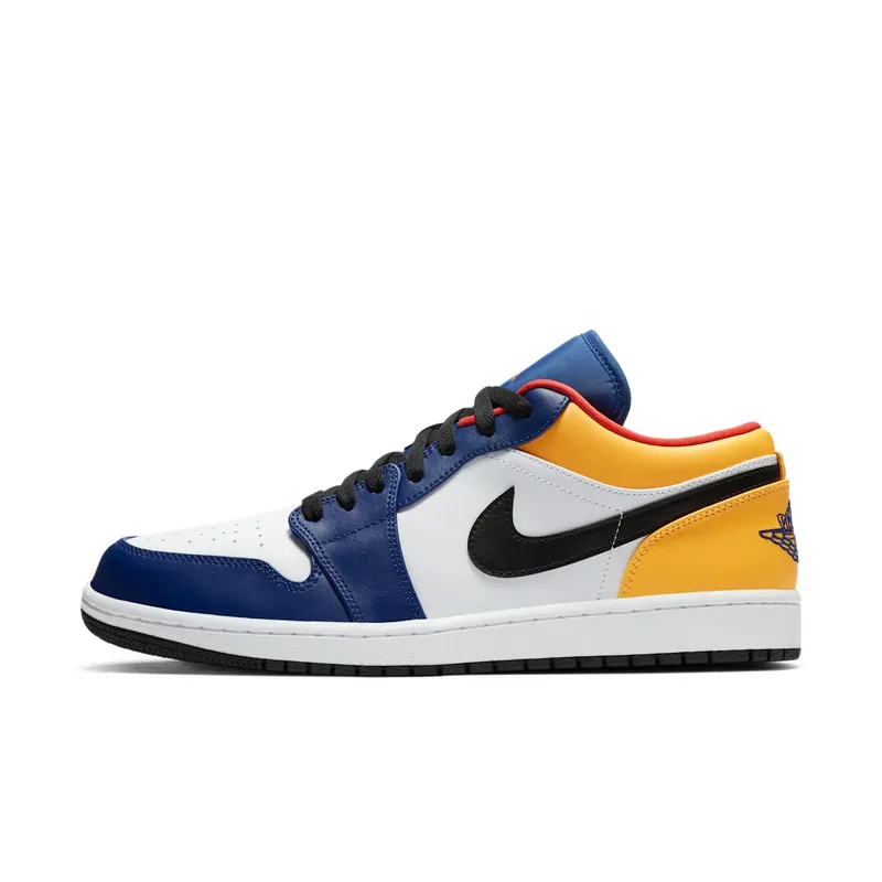 Air Jordan Nike AJ I 1 Low Blue Yellow (2020) (553558-123)