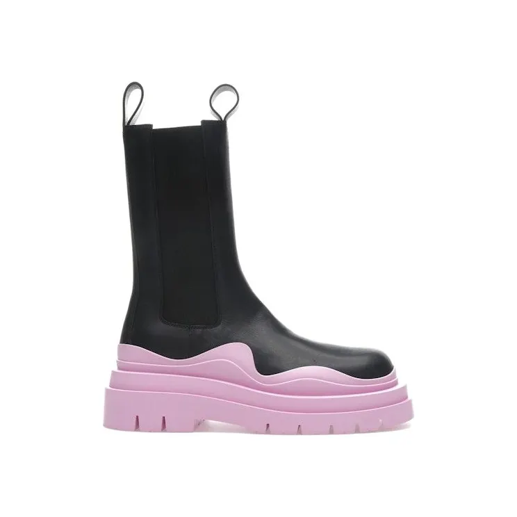 Bottega Veneta Tire Chelsea Boot Black Gloss (630297 VBS50 1336)