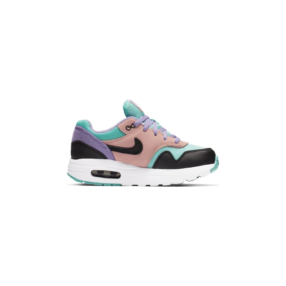 Nike Air Max 1 Have a Day (PS) Black/White-Space Purple-Bleached Coral-Hyper Jade (BQ7213-001)