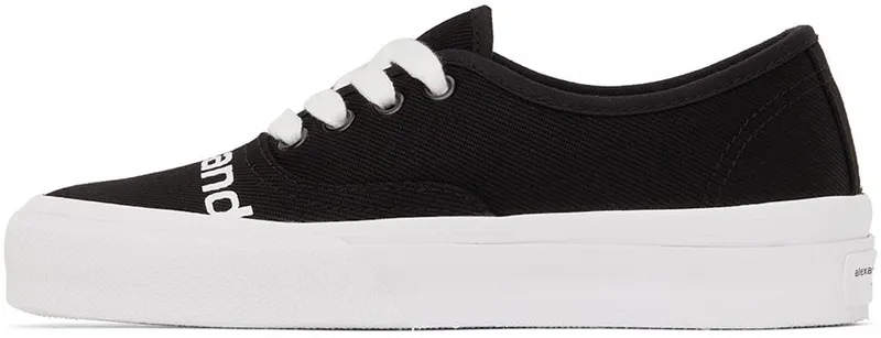 Alexander Wang Black Dropout Logo Sneakers (30321N066)
