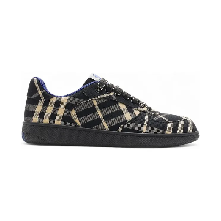 Burberry Check Terrace Sneakers Black Calico ( Women’s) (8095274)
