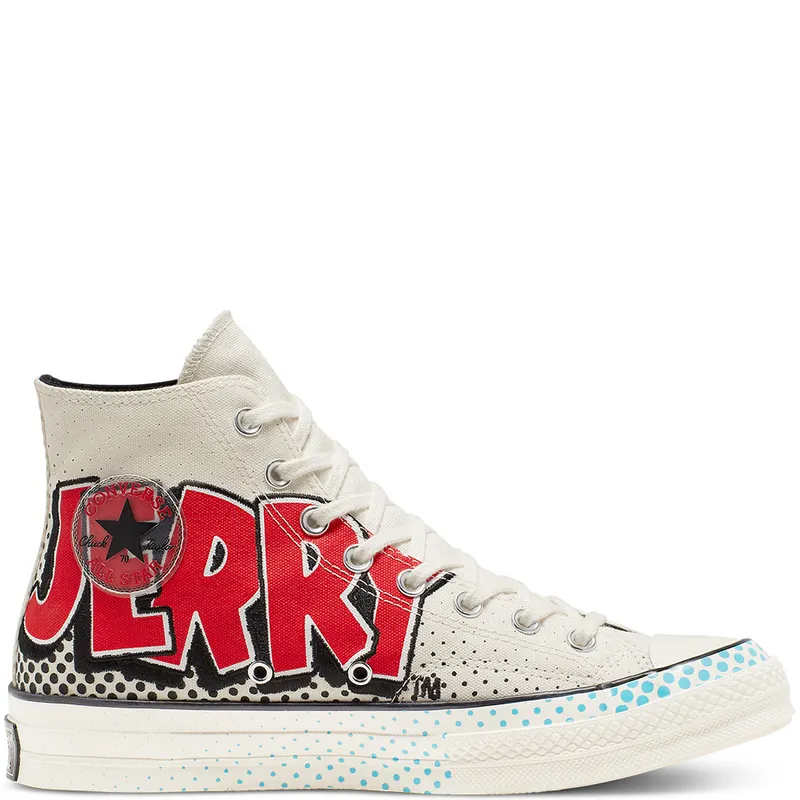 Converse Chuck Taylor All-Star 70s Hi Tom and Jerry Egret/Red-Black (165734C)