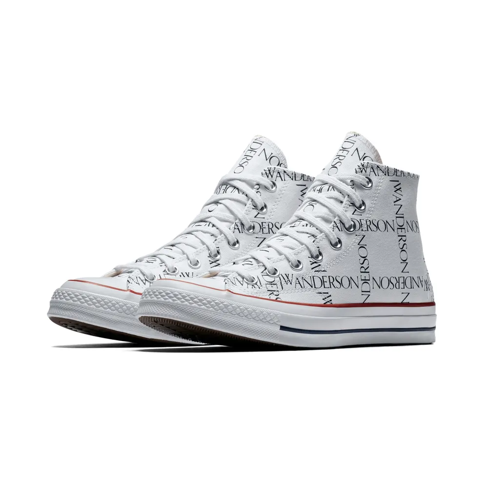 Converse Chuck Taylor All-Star 70s Hi Grid JW Anderson White White/Black-Insignia Red (160808C)