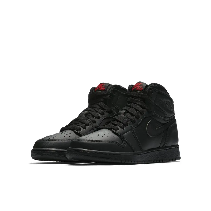 Jordan 1 Retro High OG Essentials Black (GS) Black/University Red (575441-022)