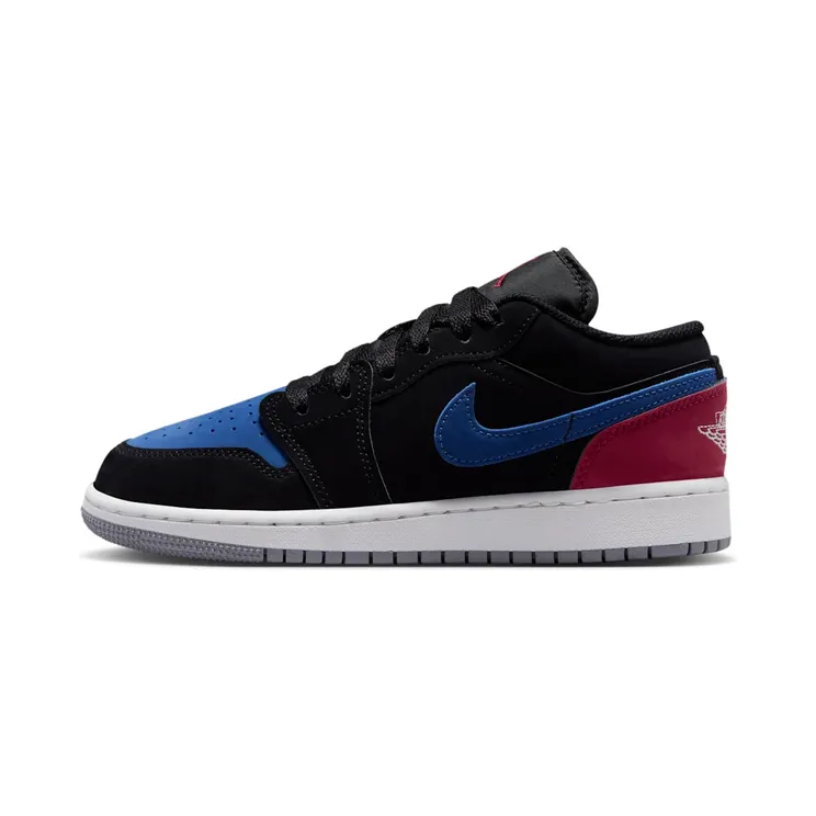 Jordan 1 Low “Black / True Blue / Varsity Red / Summit White” (553560-049)