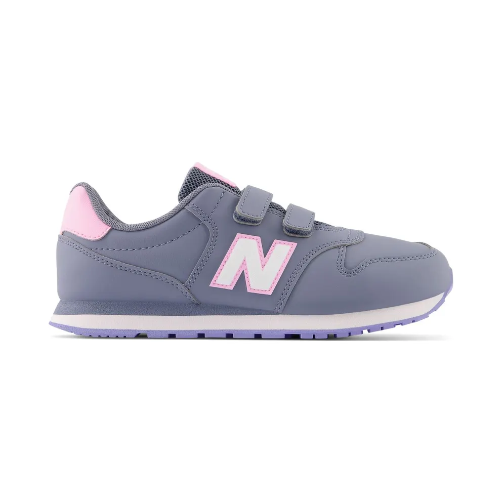 NEW BALANCE 500 Hook & Loop “Arctic Grey / Orbit Pink” (GV500BC1)