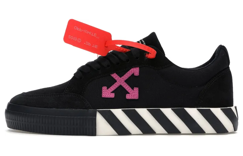 Off-White Vulc Sneaker ‘Black Fuchsia’ 2019 Black/Fuchsia (OMIA085E19C210471028)