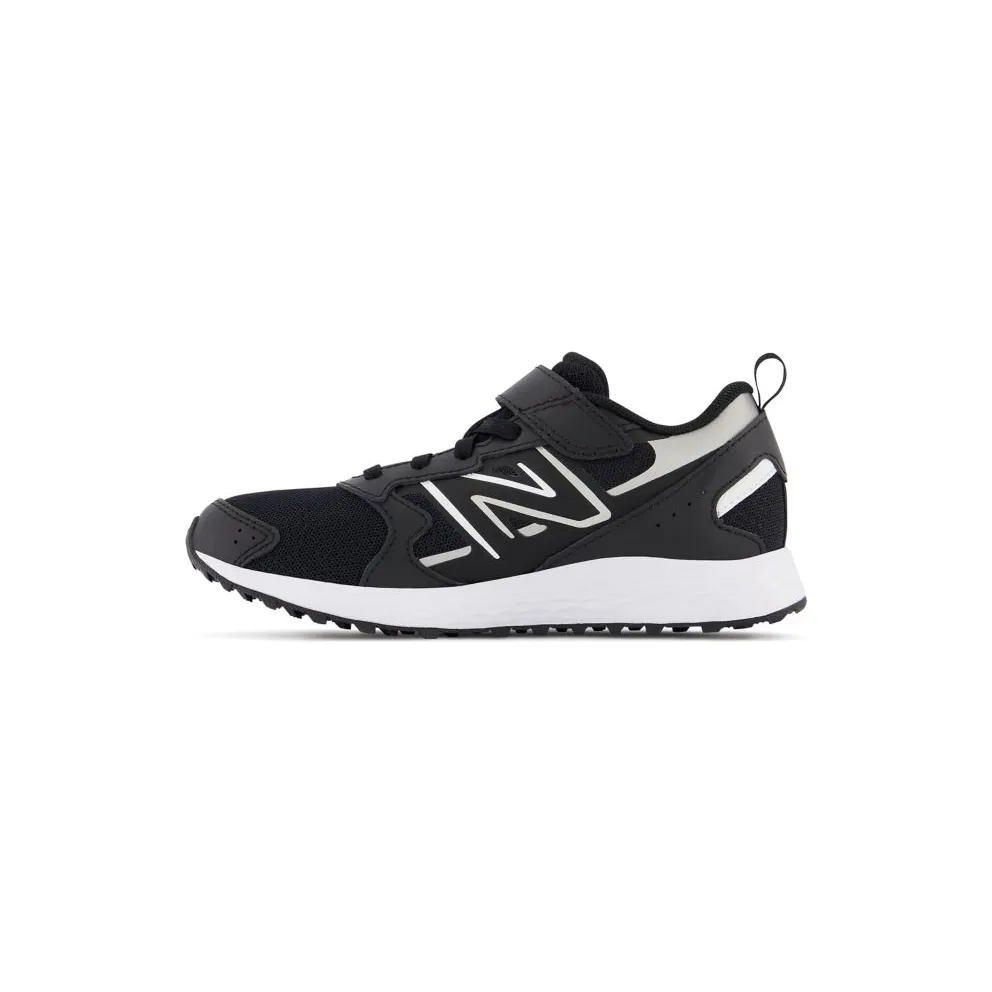 New Balance Fresh Foam 650 Bungee Lace Black Metallic Silver White (YT650BK1)