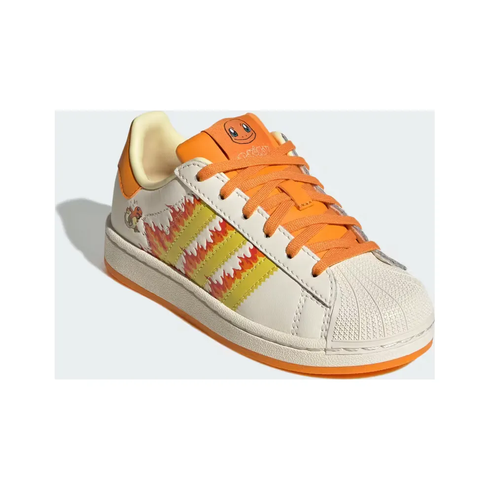adidas Pokémon Superstar II “Cream White / Shock Yellow / Bright Orange” (KJ5618)