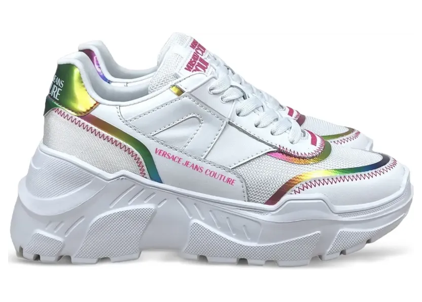 Versace Jeans Couture mit holografischem Detail “White” (78VA3SC4ZPB06)