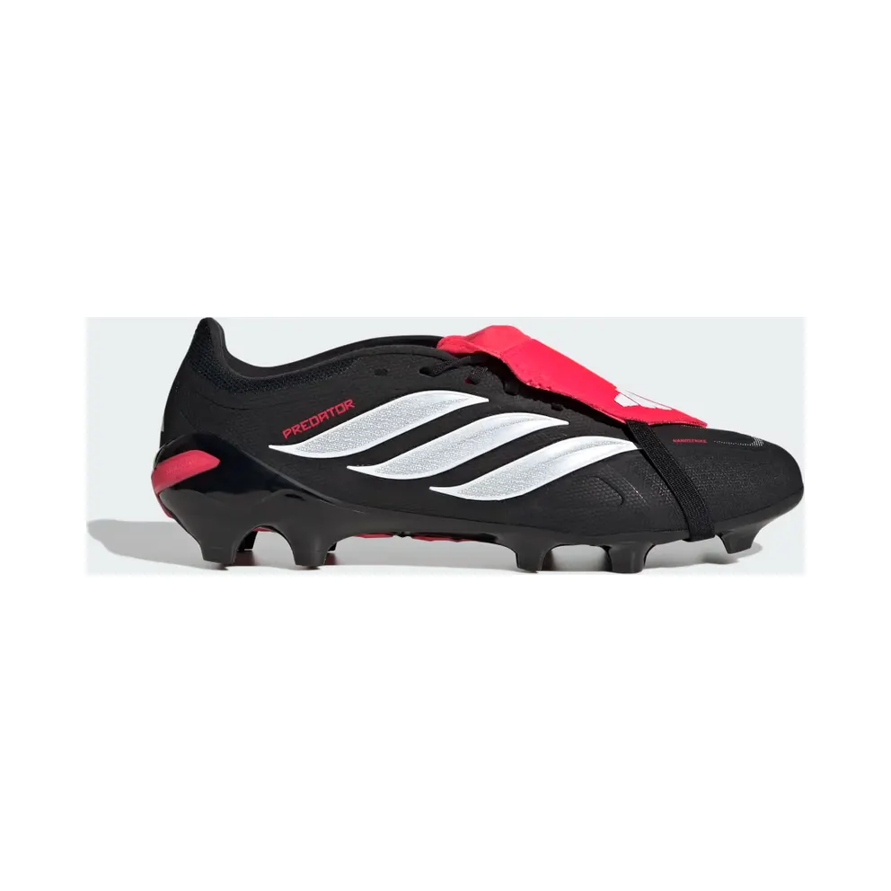 adidas Predator League Fold-over Tongue Firm Ground Football Boots “Core Black / Cloud White / Lucid Red” (JS0425)