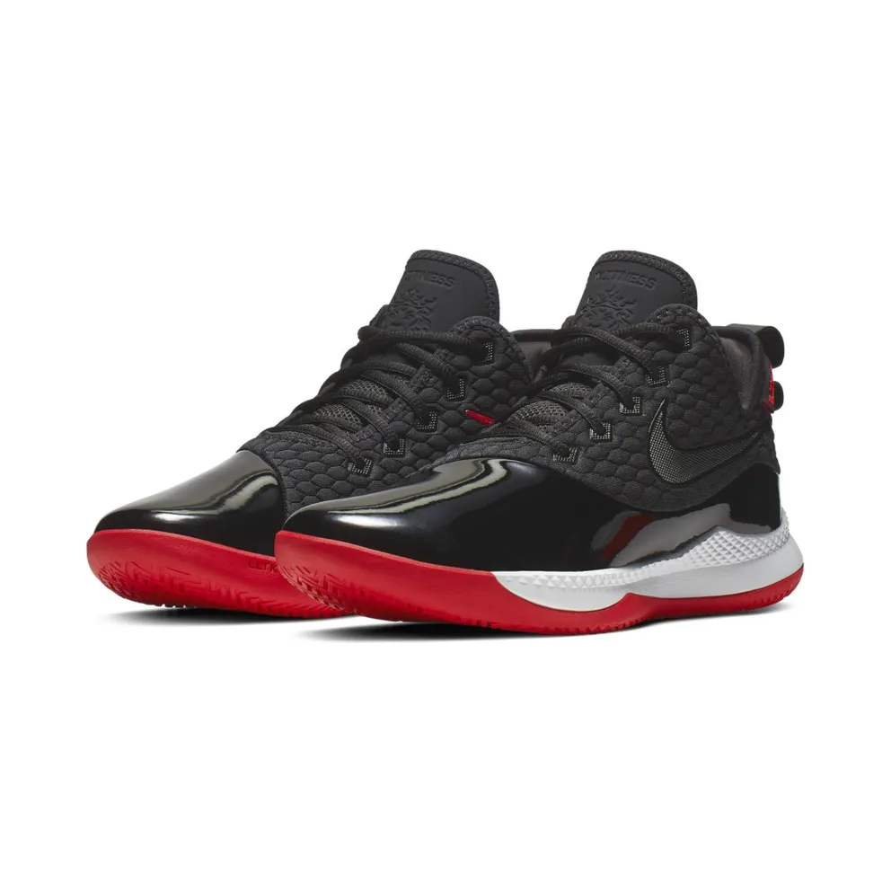 Nike Lebron Witness 3 PRM Black Black/White-University Red-Black (BQ9819-001)
