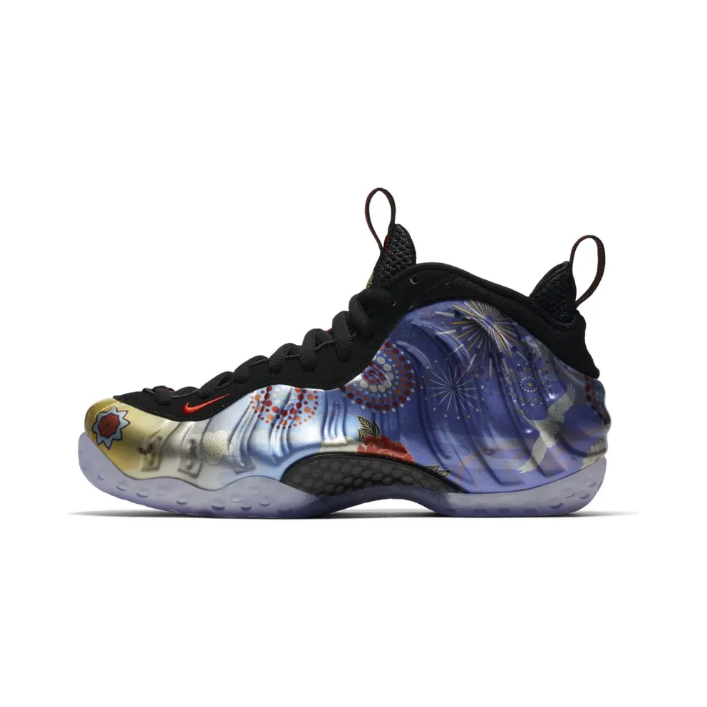 Nike Air Foamposite One Lunar New Year 2018 (W) Black/Habanero Red-Black (AQ0566-001)