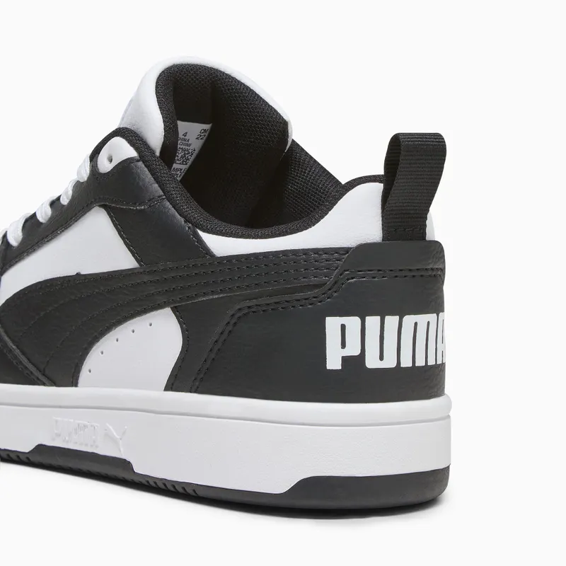 Puma Rebound V6 Lo White/Black (393833-01)