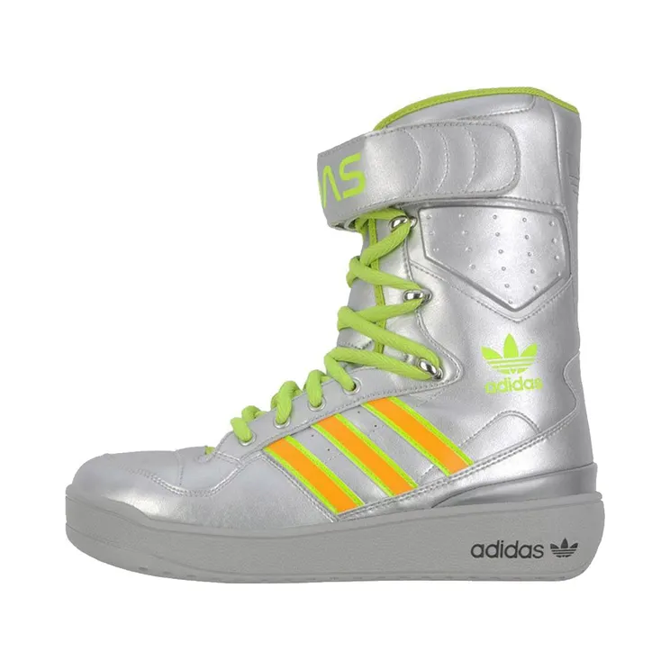 adidas JS Snow Metallic Silver – “Metallic Silver / Light Orange / Slime”