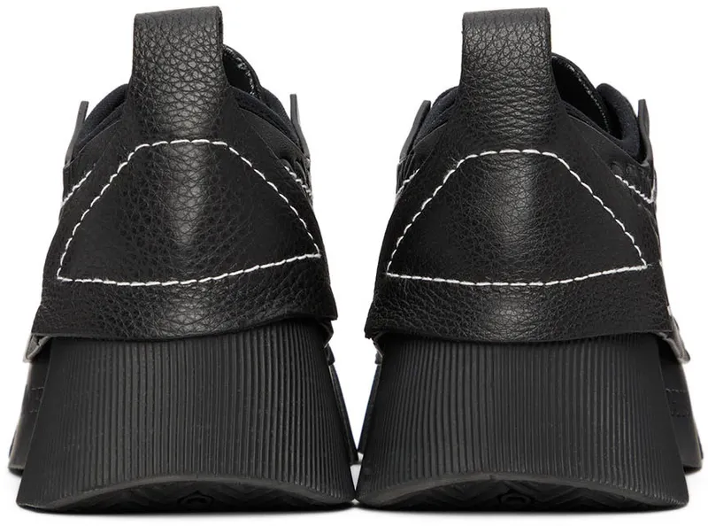 JW Anderson Black Chunky Low-Top Sneakers (ANW38000A 15028)