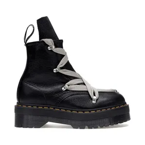 Dr. Martens 1460 Quad Leather Sole Pentagram Jumbo Lace Boot Rick Owens Black (DM02B3803 7001 09)