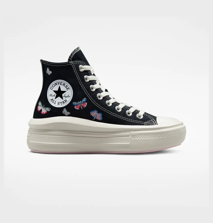 Converse Chuck Taylor All Star Move Platform Butterfly Wings Zwart/egret/decade Pink
