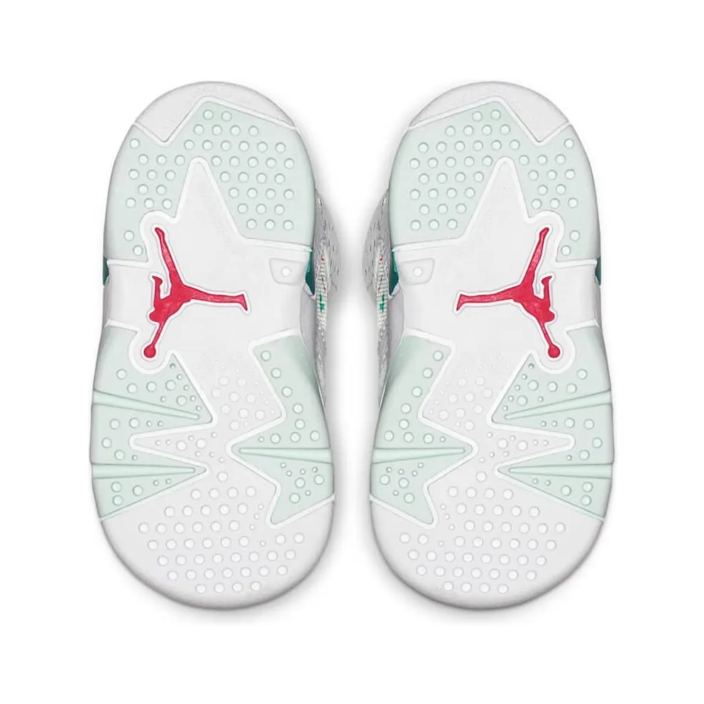 Jordan 6 Retro White Laser Fuchsia Green Abyss (TD) White/Laser Fuchsia-Green Abyss (645127-153)